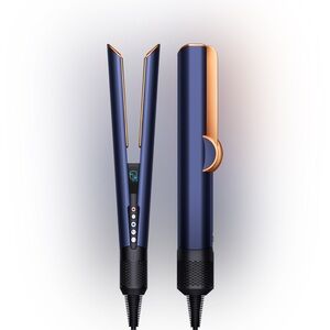 Excellent Used Condition Dyson Airstrait straightener Prussian Blue/Rich Copper